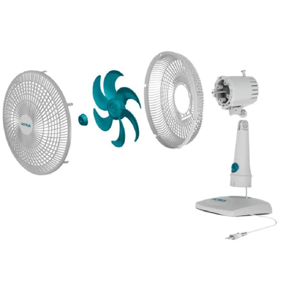 Encontraproduto.com.br - Ventilador de Mesa 30cm V-30B-6P 50W com 6 Pás e 3 Velocidades Ultra