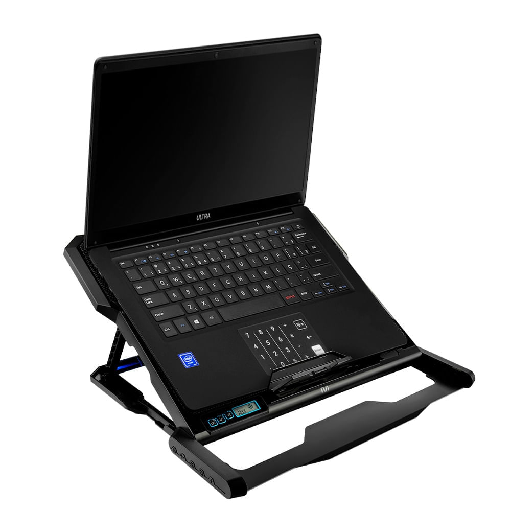 Cooler Para Notebook Com 6 Fans Led Azul Hexa Cooler - AC282OUT [Reembalado]