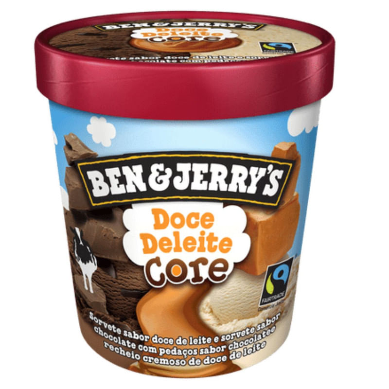 Encontraproduto.com.br - Sorvete Ben&jerrys Doce De Leite Core Pote 458ml