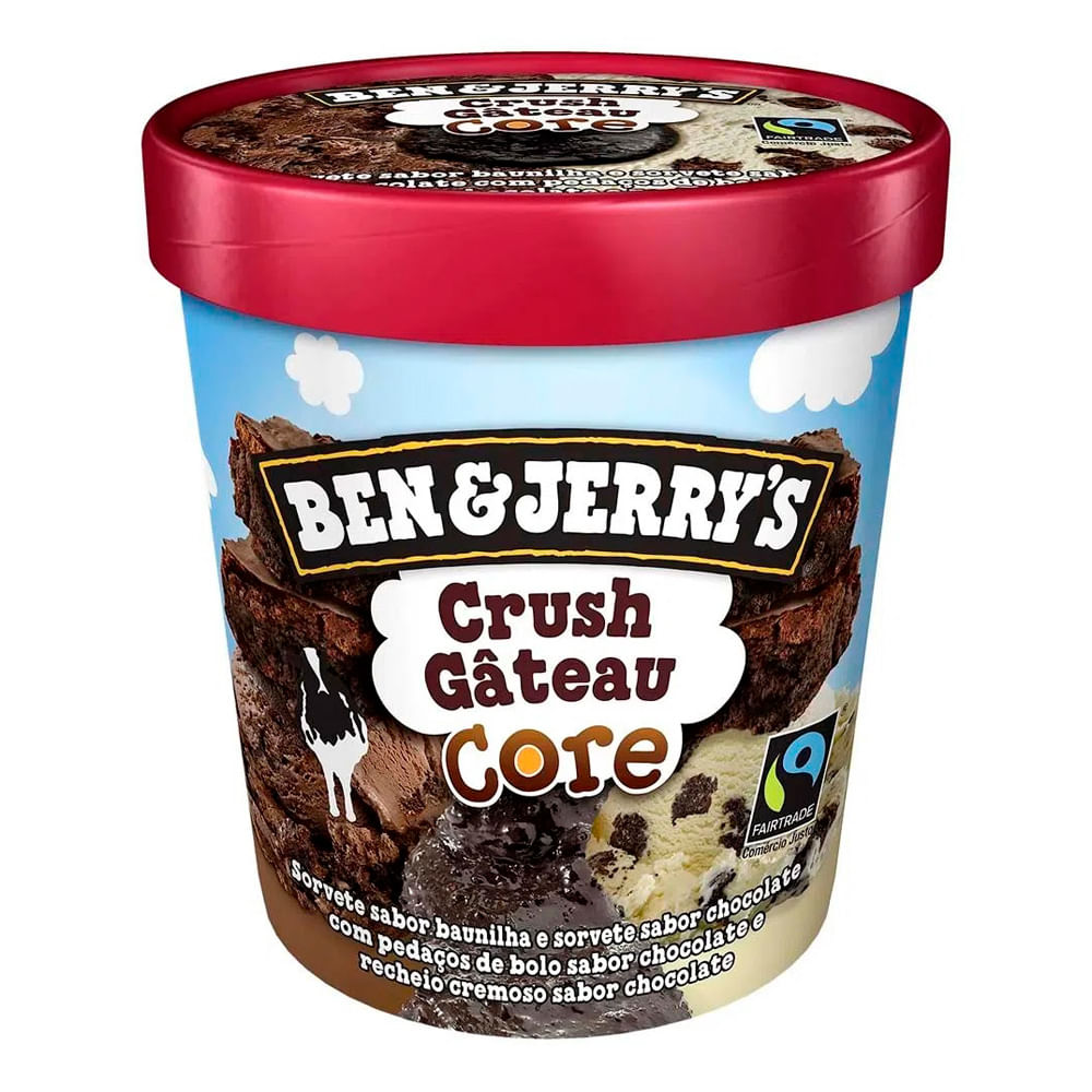 Encontraproduto.com.br - Sorvete Ben&jerrys Doce De Leite Core Pote 458ml