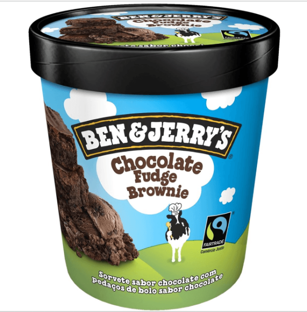Sorvete Vegano Chocolate Fudge Brownie Ben & Jerrys Pote 458ml