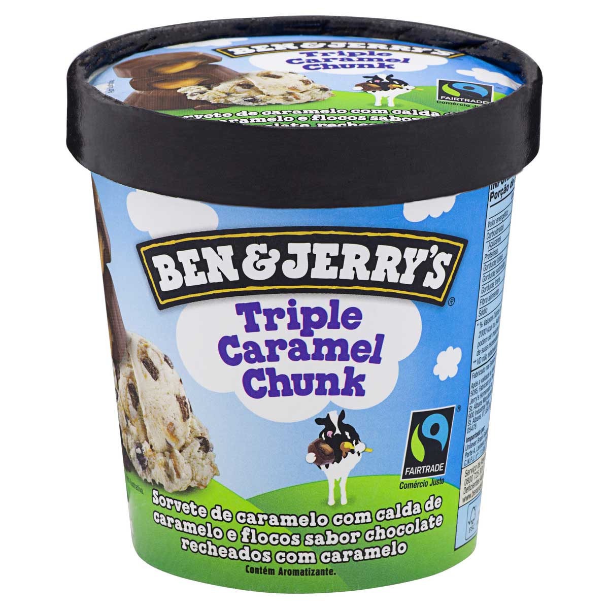 Encontraproduto.com.br - Sorvete Triple Caramel Chunk Ben & Jerrys Pote 458ml