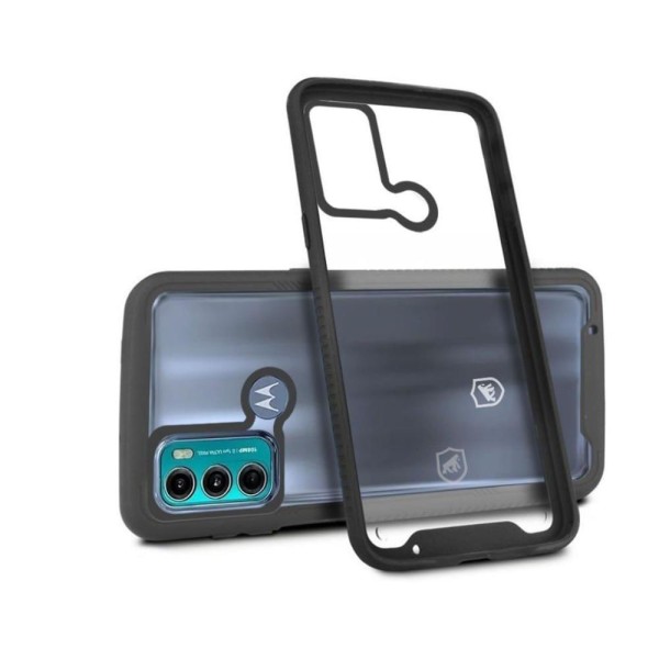 Encontraproduto.com.br - Capa case capinha Stronger Preta para Motorola Moto G60 - Gshield
