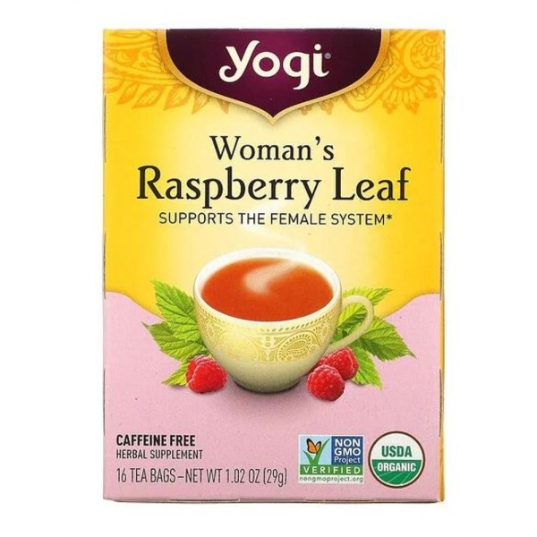 Encontraproduto.com.br - Chá (womans Raspberry Leaf) Folha De Framboesa Sem Cafeína 16 Saquinhos 29g Yogi
