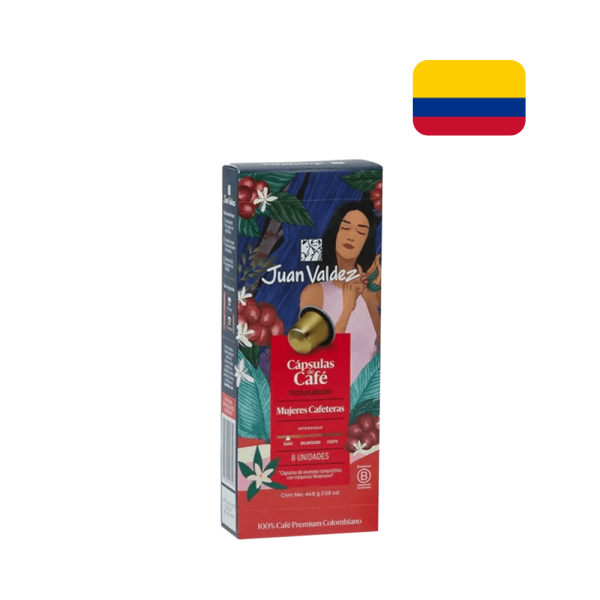Encontraproduto.com.br - Café em Cápsulas Mujeres Cafeteras Juan Valdez 8 Unidades