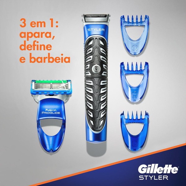 Encontraproduto.com.br - Barbeador Eletrico Gillette Styler 3 Em 1 1 Kit