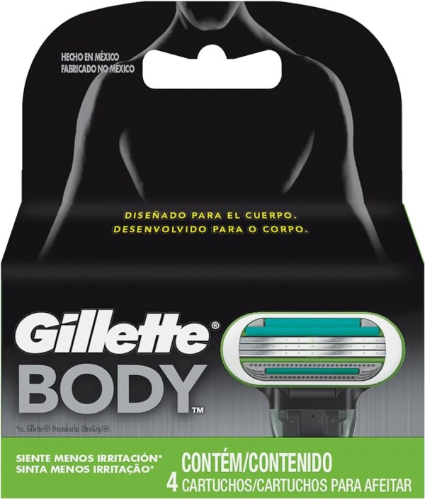 Encontraproduto.com.br - Carga Gillette Body Com 4Un - Gillette Body