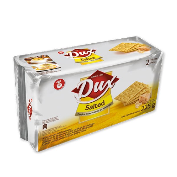 Encontraproduto.com.br - Biscoito Cracker Sabor Queijo e Manteiga Dux 225g