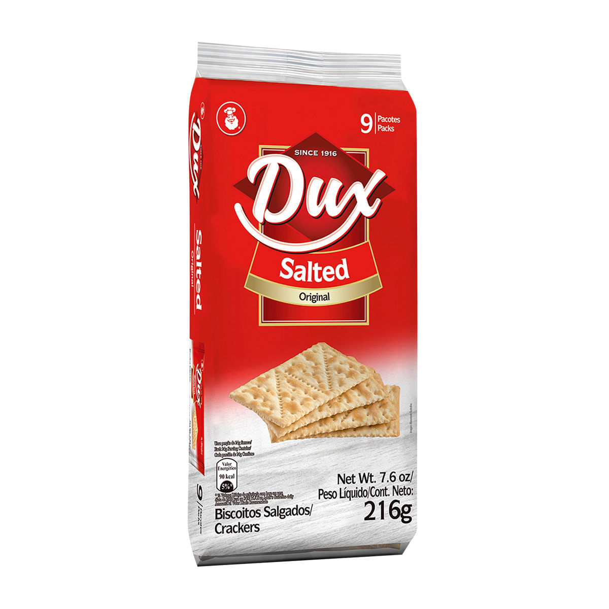 Encontraproduto.com.br - Biscoito Crackers Dux Salted Original 216g