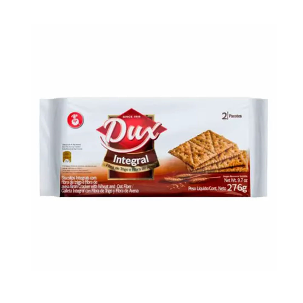 Encontraproduto.com.br - Biscoto Cream Cracker Integral Dux 276g