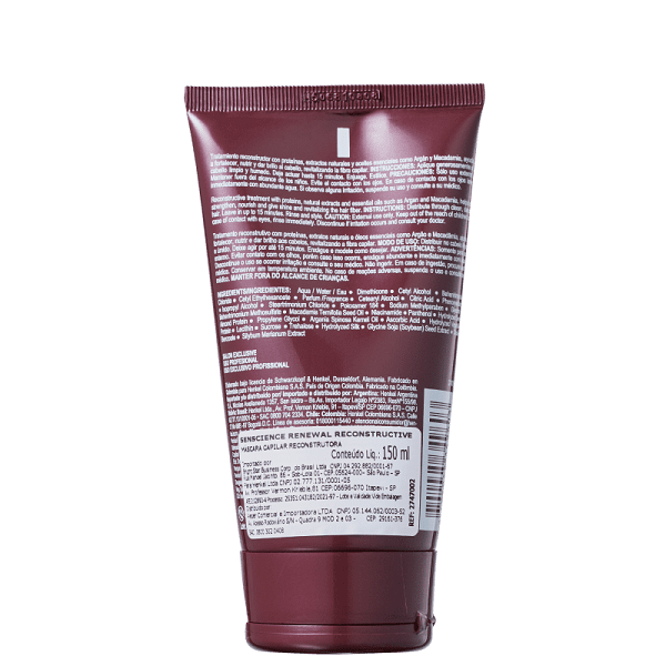 Encontraproduto.com.br - Senscience Renewal Reconstructive Mask - Máscara Capilar 150ml