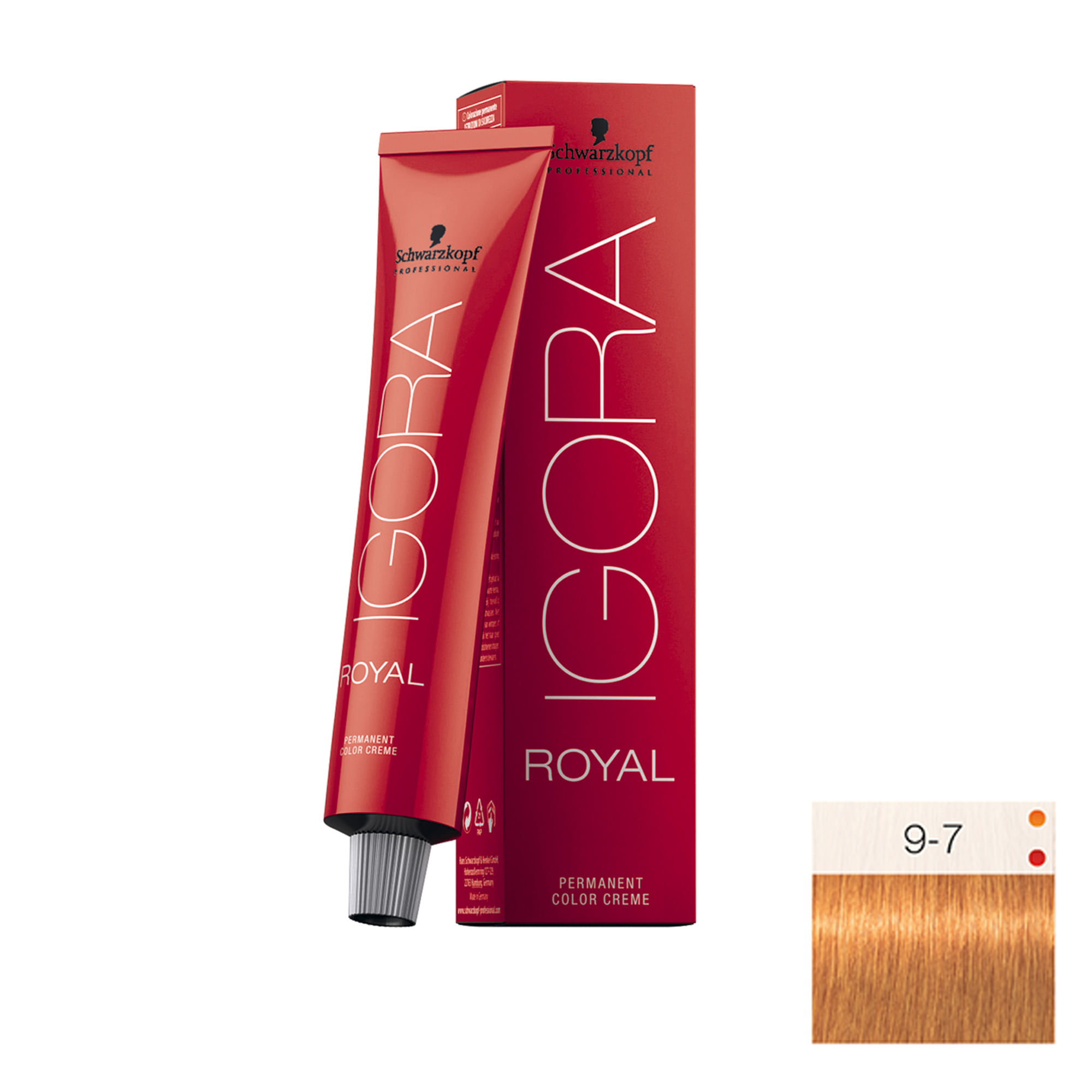 Coloração Igora Royal 9-7 Louro Extra Claro Cobre