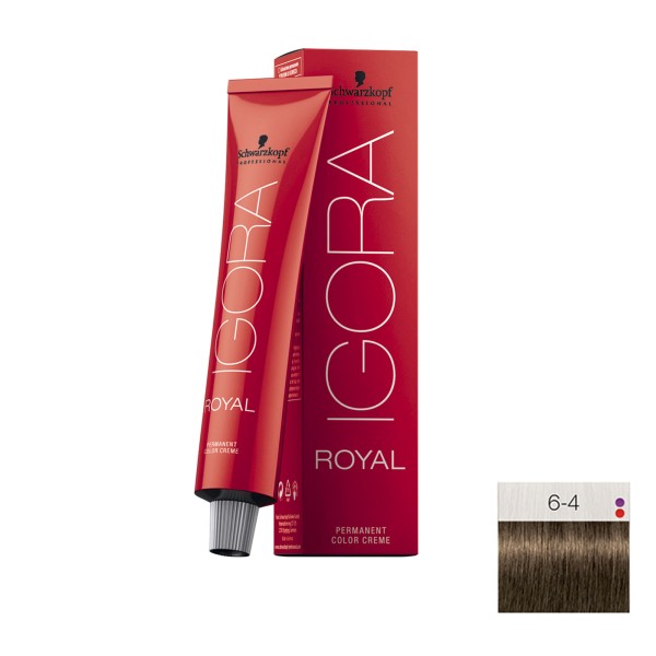 Coloração Igora Royal 6.4 Louro Escuro Bege 60ml - Schwarzkopf