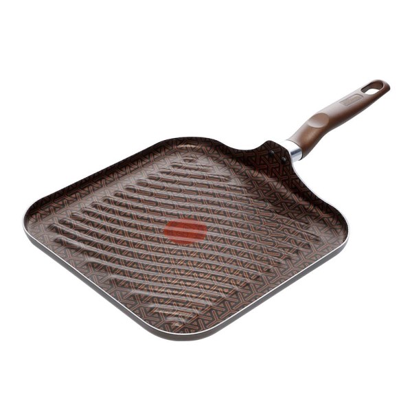 Grill Quadrado Rochedo Expert Chocolate 27cm