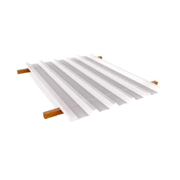 Encontraproduto.com.br - Telha Policarbonato Greca Trapezoidal Ajover Leitosa