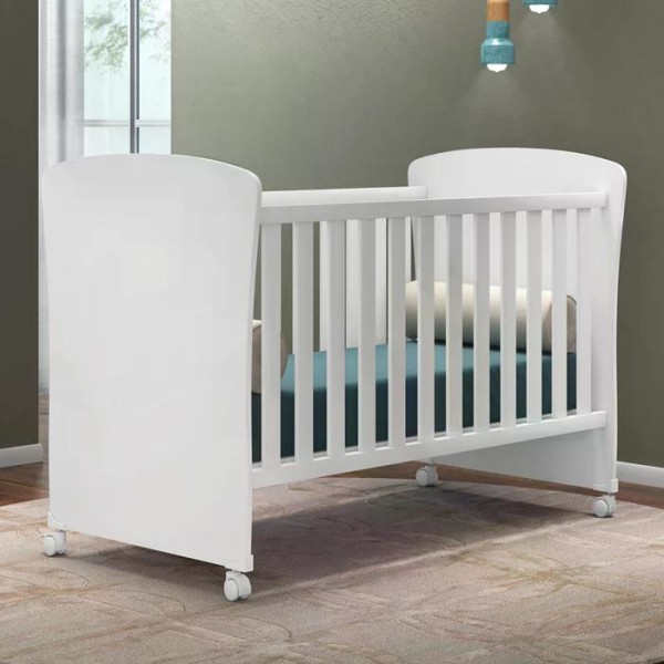 Encontraproduto.com.br - Berço Mini Cama Doce Sonho 2484 Branco Com Rodizios E Colchao Qmovi