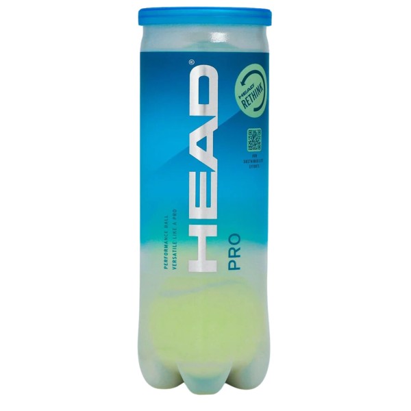 Bola de Tênis Head Pro 3 Bolas Unissex - Amarelo