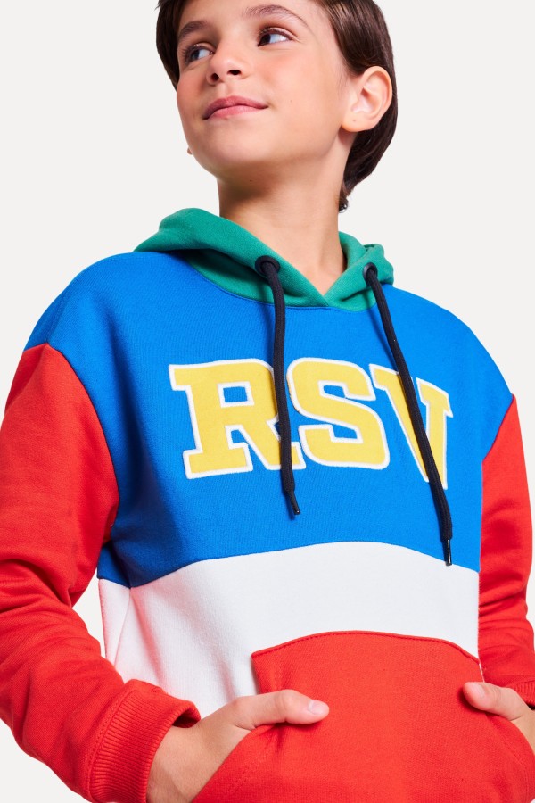 Encontraproduto.com.br - Hoodie Mini Color Block Bordado Rsv
