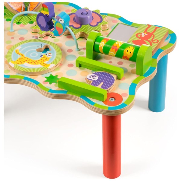 Encontraproduto.com.br - Mesa de Atividades Infantil, Tema Selva com 8 Atividades Práticas Diferentes para Ajudar a Desenvolver Habilidades Importantes, Melissa & Doug