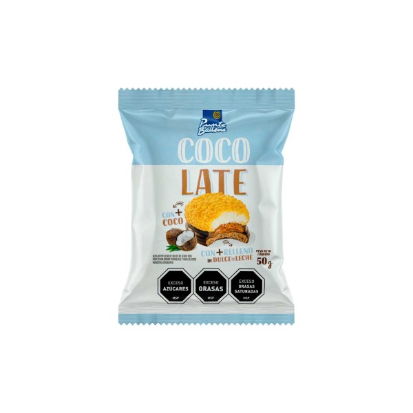 Encontraproduto.com.br - Alfajor Cocolate com Recheio de Doce de Leite Punta Ballena 50g