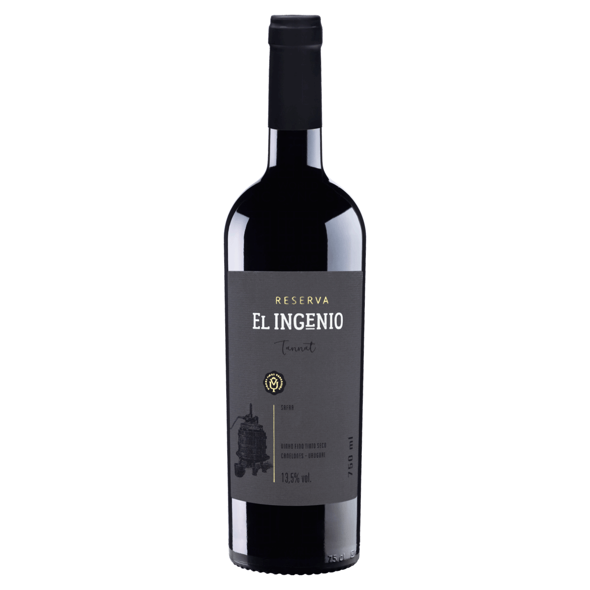 Vinho Uruguaio Tinto Seco Reserva El Ingenio Tannat Canelones Garrafa 750ml