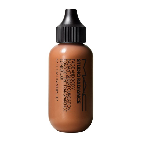 Encontraproduto.com.br - Base MAC Face and Body Natural Radiance Tons Escuros C7