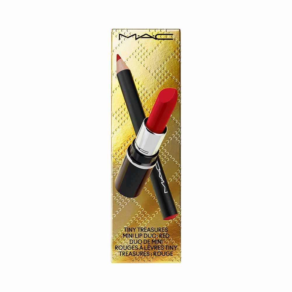 Encontraproduto.com.br - MAC Kit Tiny Treasures - Batom + Lápis Labial