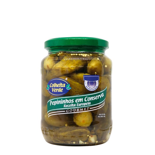 Pepininhos em Conserva Receita Europeia Colheita Verde 680g
