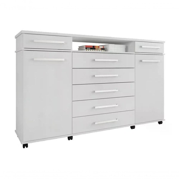 Encontraproduto.com.br - Comoda 07 Gavetas London Com Rodizios Demobile