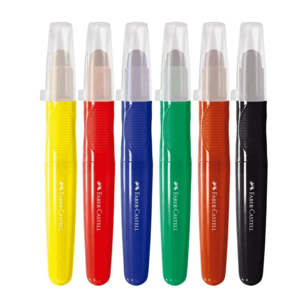Encontraproduto.com.br - GIZ DE CERA 6 CORES JUMBO SUPERMACIO 224006