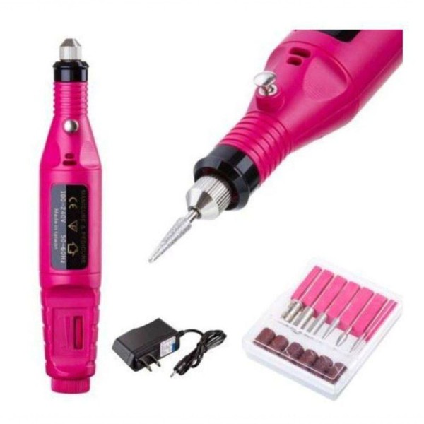 Encontraproduto.com.br - Lixadeira Lixa Motor De Unha Elétrica Profissional Bivolt