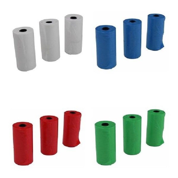 Encontraproduto.com.br - Refil Saquinhos Coletor de Fezes Cão - 03 Rolos com 20 sacos cada