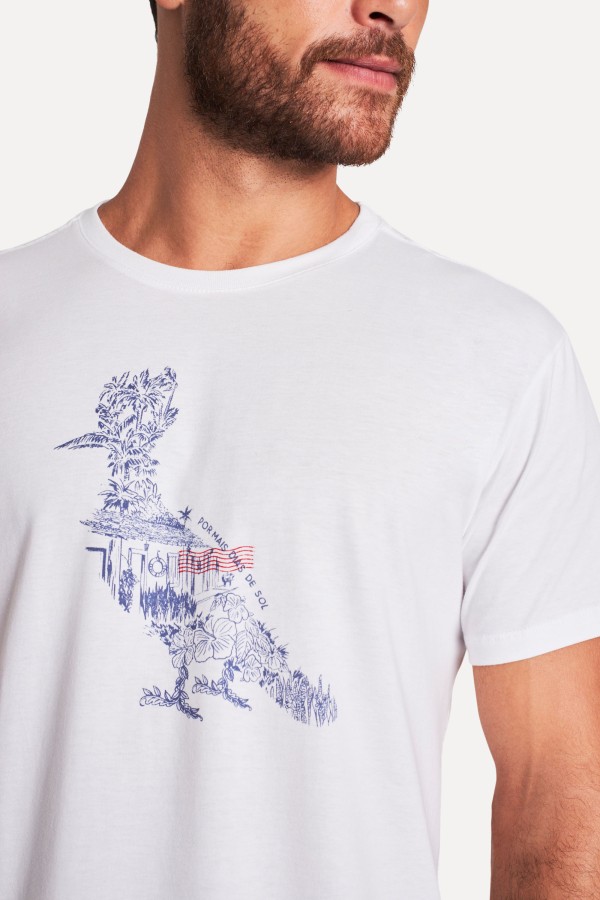 Camiseta Estampada Pica Pau Resort