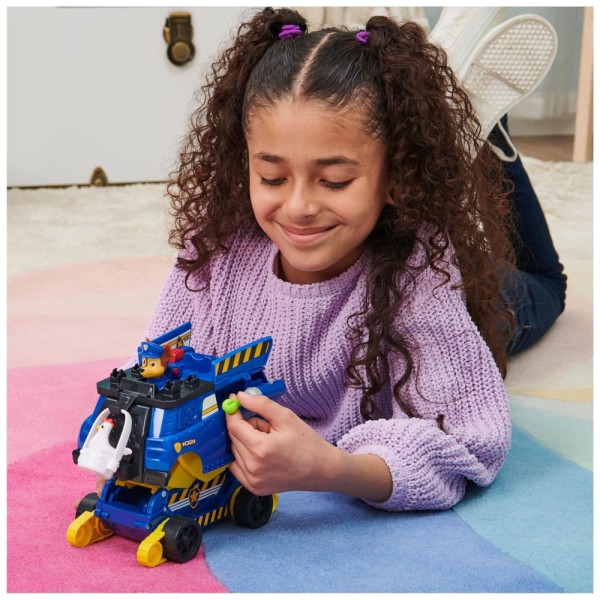 Encontraproduto.com.br - Carro Chase Rise e Resgate com Bonecos e Acessórios para Crianças Acima de 3 Anos, Patrulha Canina, Azul