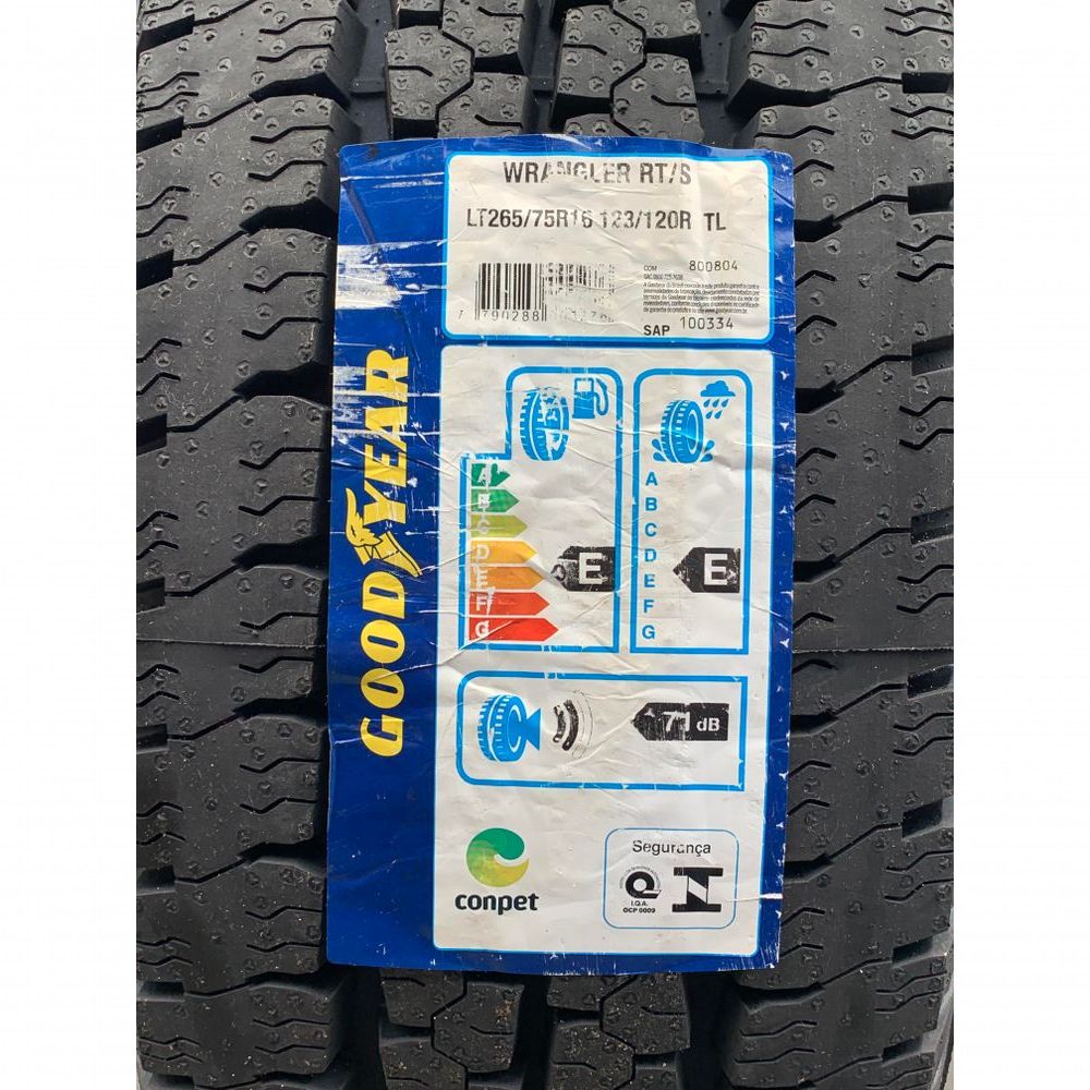 Encontraproduto.com.br - Pneu Aro 16 Goodyear 265/75 Wrangler RT/S 123R