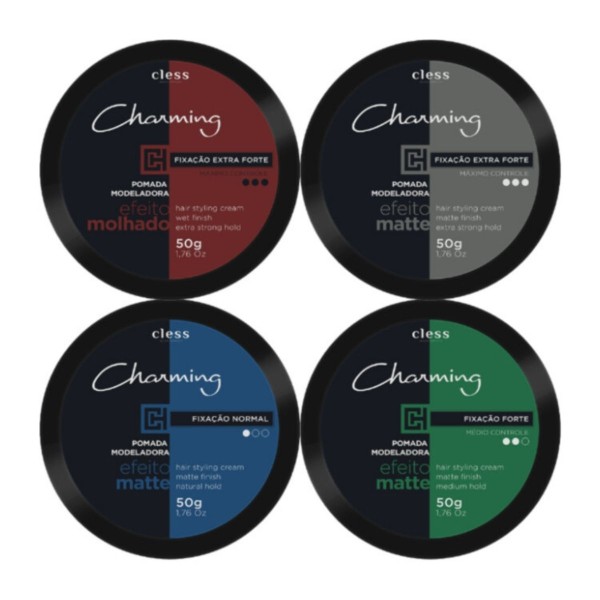Encontraproduto.com.br - Kit Pomada Charming 4x50g