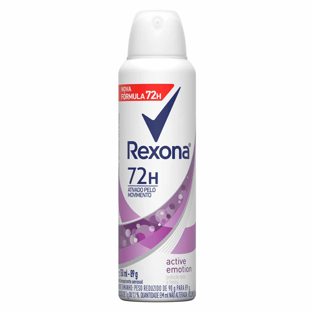 Desodorante Antitranspirante Aerossol Rexona Active Emotion 150ml
