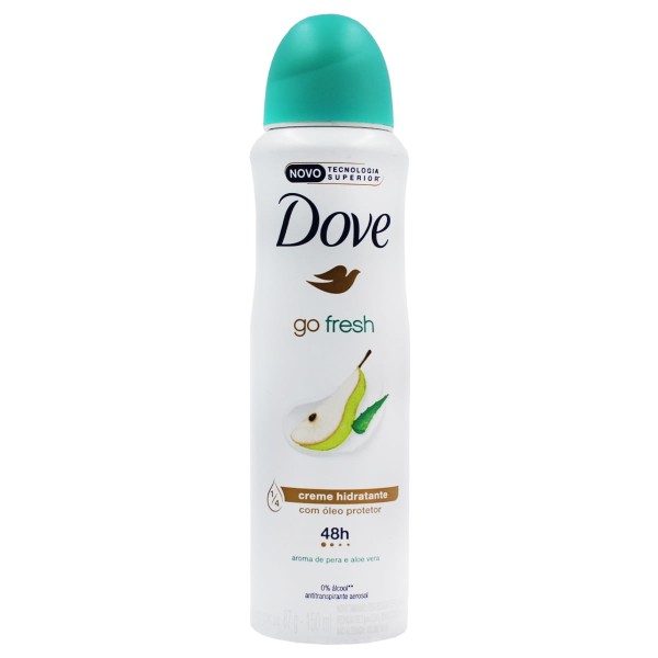 DESODORANTE DOVE GO FRESH PERA E ALOE VERA AEROSOL ANTITRANSPIRANTE 150ML