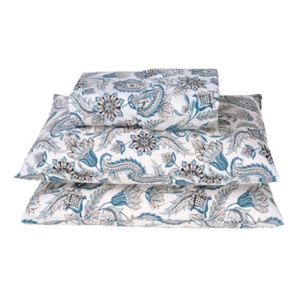 Encontraproduto.com.br - Jogo Cama Lençol Queen 180 Fios 3pçs Azul Ramo