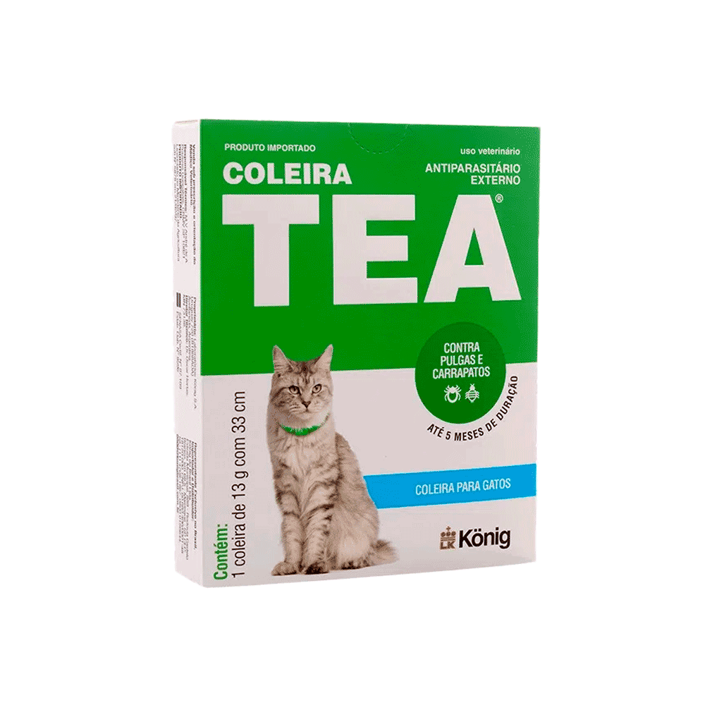 Coleira Antipulgas Tea 327 Gato Konig