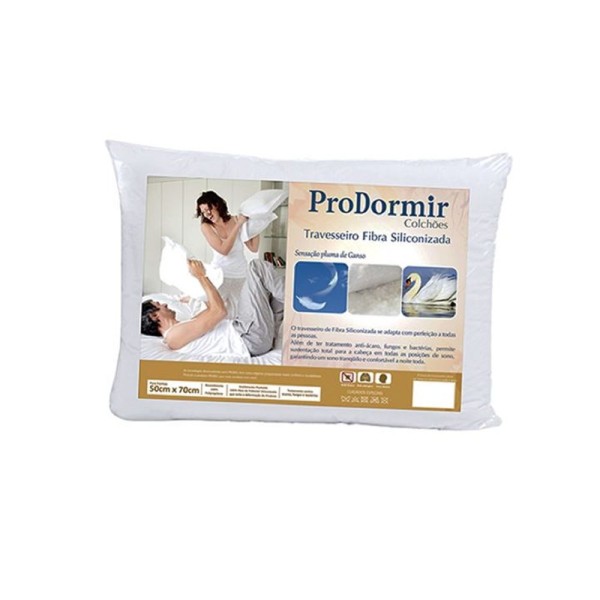Encontraproduto.com.br - Travesseiros Prodomir Probel Fibra Siliconada -50 X 70 Cm -probel -ud