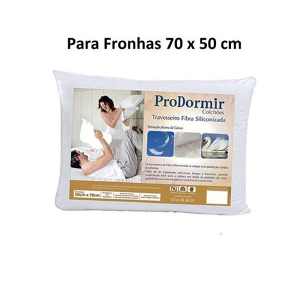 Encontraproduto.com.br - Travesseiros Prodomir Probel Fibra Siliconada -50 X 70 Cm -probel -ud