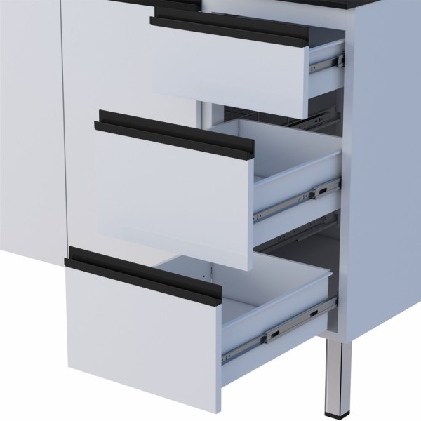 Encontraproduto.com.br - Gabinete Em Aço Gaia Flat C Portas Portas Condimento Tam.120,150,180,200 Mt Cozimax Tamanho 200