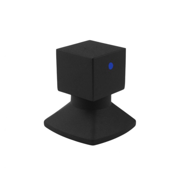 Encontraproduto.com.br - Acabamento Registro Quadrado Preto Fosco Encaixe Padrao Deca Docol Meber
