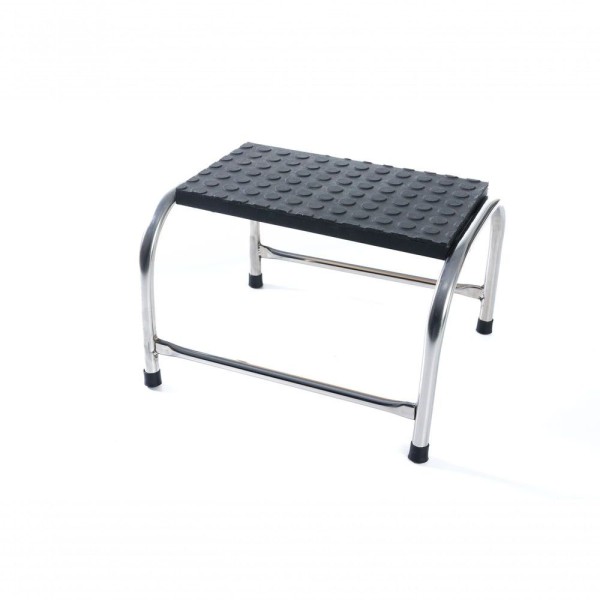 Encontraproduto.com.br - Escada Multiuso 1 Degrau Aço Inox Piso Em Mdf Com Antiderrapante Medcombo