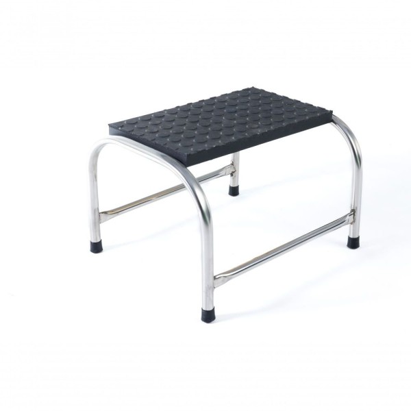 Encontraproduto.com.br - Escada Multiuso 1 Degrau Aço Inox Piso Em Mdf Com Antiderrapante Medcombo
