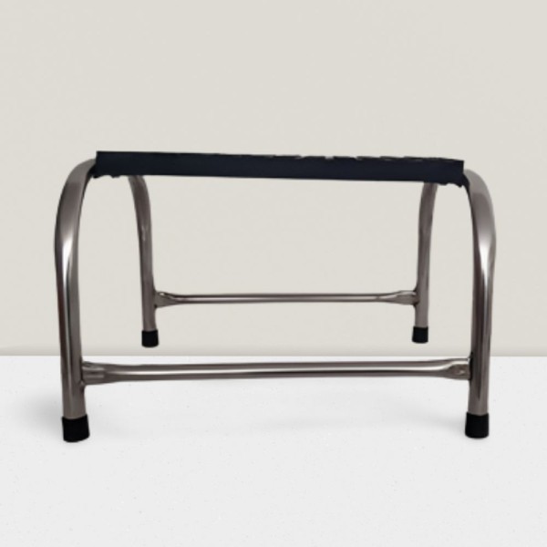 Encontraproduto.com.br - Escada Multiuso 1 Degrau Aço Inox Piso Em Mdf Com Antiderrapante Medcombo