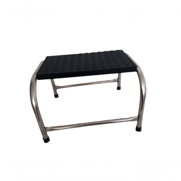 Encontraproduto.com.br - Escada Multiuso 1 Degrau Aço Inox Piso Em Mdf Com Antiderrapante Medcombo