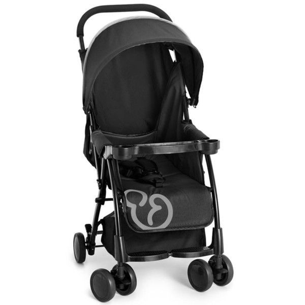 Encontraproduto.com.br - Carrinho De Bebê Galzerano Passeio Nizi Preto E Cinza