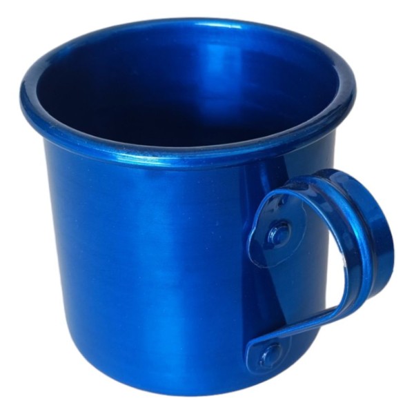Encontraproduto.com.br - Caneca Copo Moscow Mule Alumínio 250ml Drink Café Varias Cores Cor:azul
